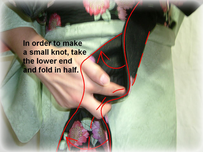 How to tie an obi 11