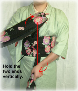 How to tie an obi 6